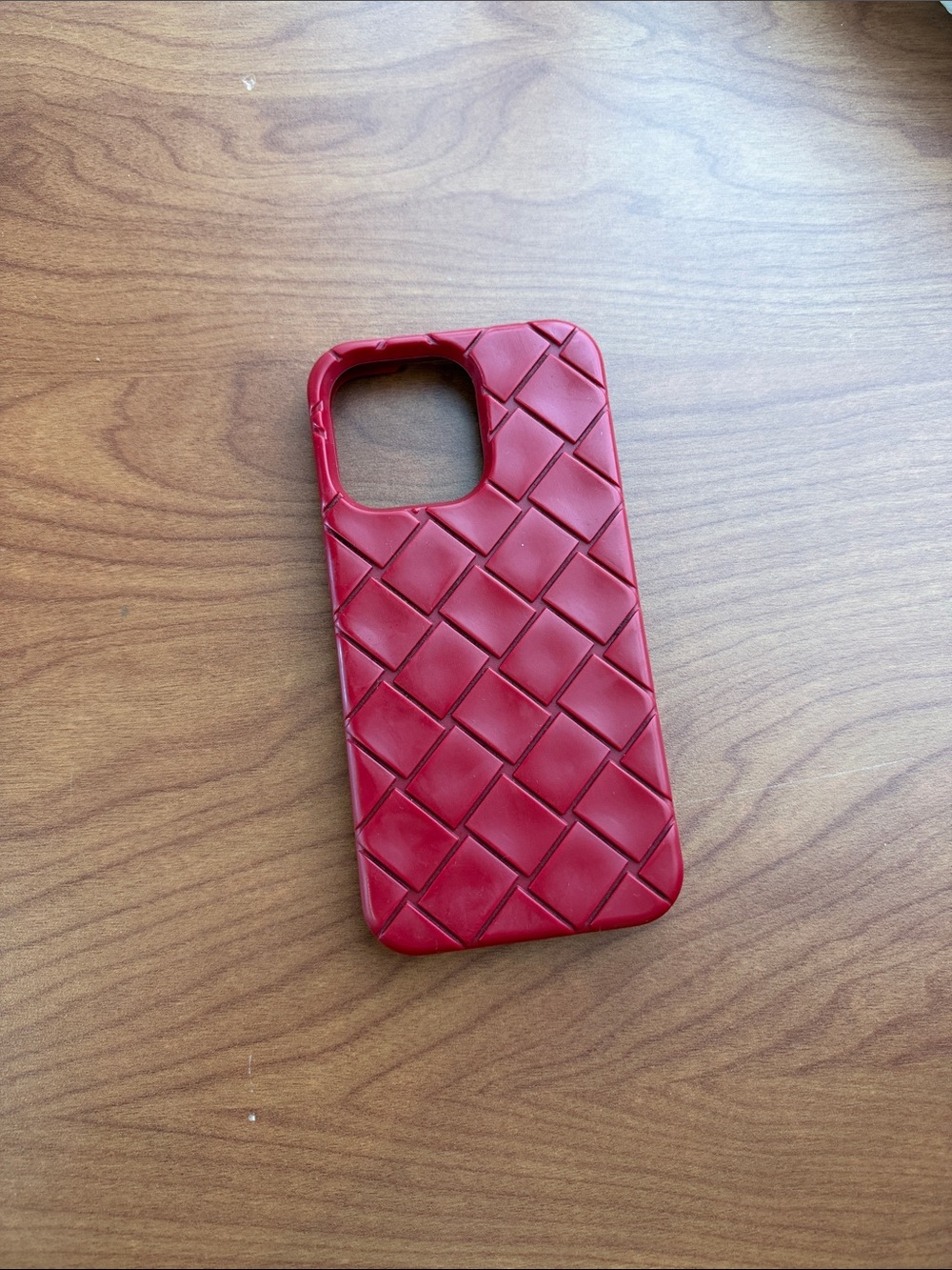 Bottega Veneta Red Intreccio IPhone 13 Pro Case